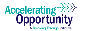 Accelerating Opportunity logo