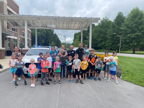Officers from the Middlesboro Police Department taught campers basic safety rules like the importance of knowing their address and when to call 911.