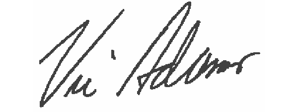 Dr. Vic Adams Signature